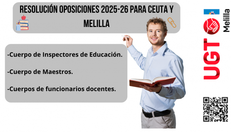 RESOLUCIÓN OPOSICIONES 2025-26 PARA CEUTA Y MELILLA